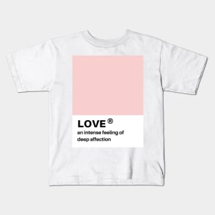 love pantone swatch Kids T-Shirt